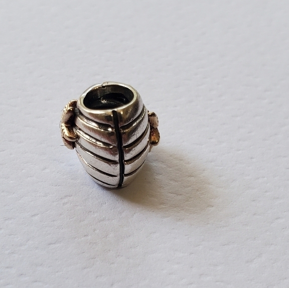 Pandora Seashell & Starfish Charm Sterling 925 & Gold 14k Bead Authentic - Picture 7 of 8